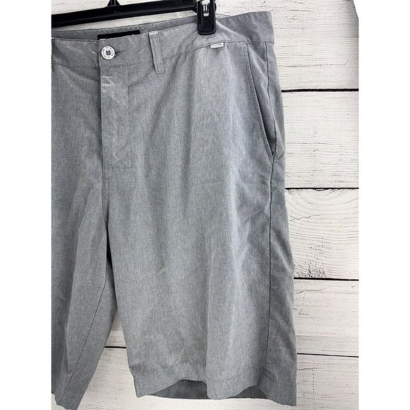 Shorts Mens 38 Gray Golf Performance Stretch Chino Casual Golfer - Picture 2 of 10